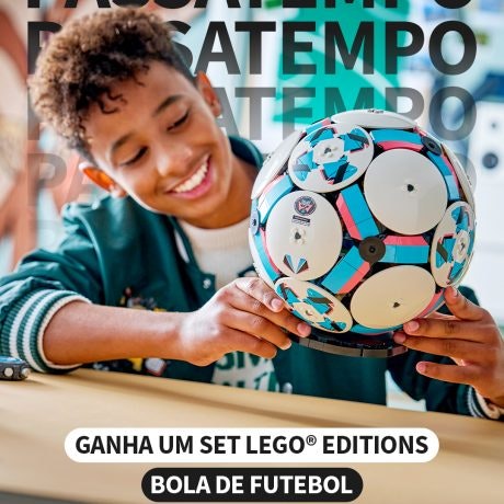Ganha 1 set LEGO® Editions Bola de Futebol